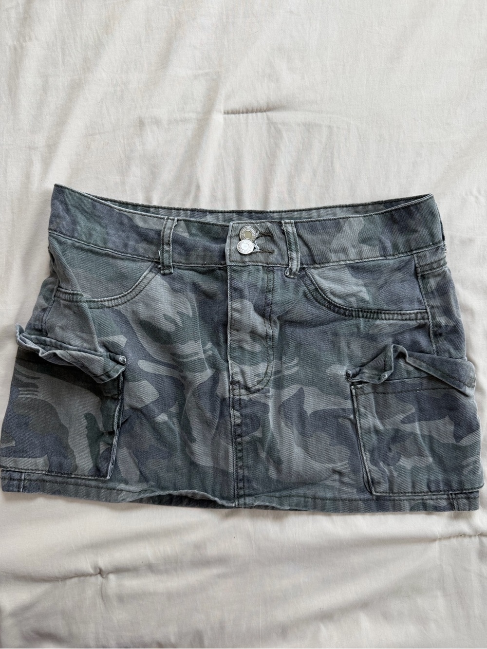 Camo Mini Cargo Skirt